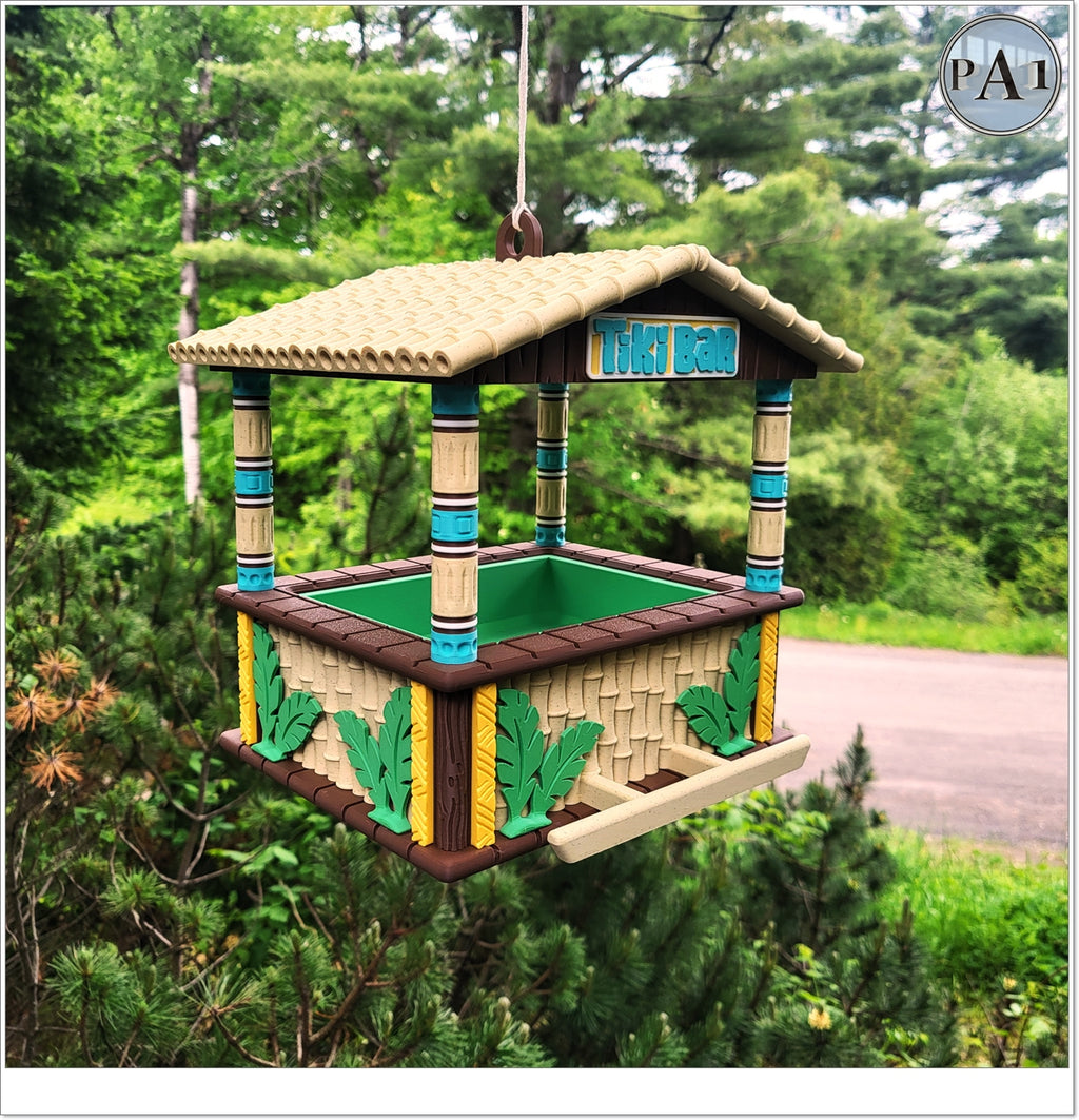 Tiki Bar Bird Feeder