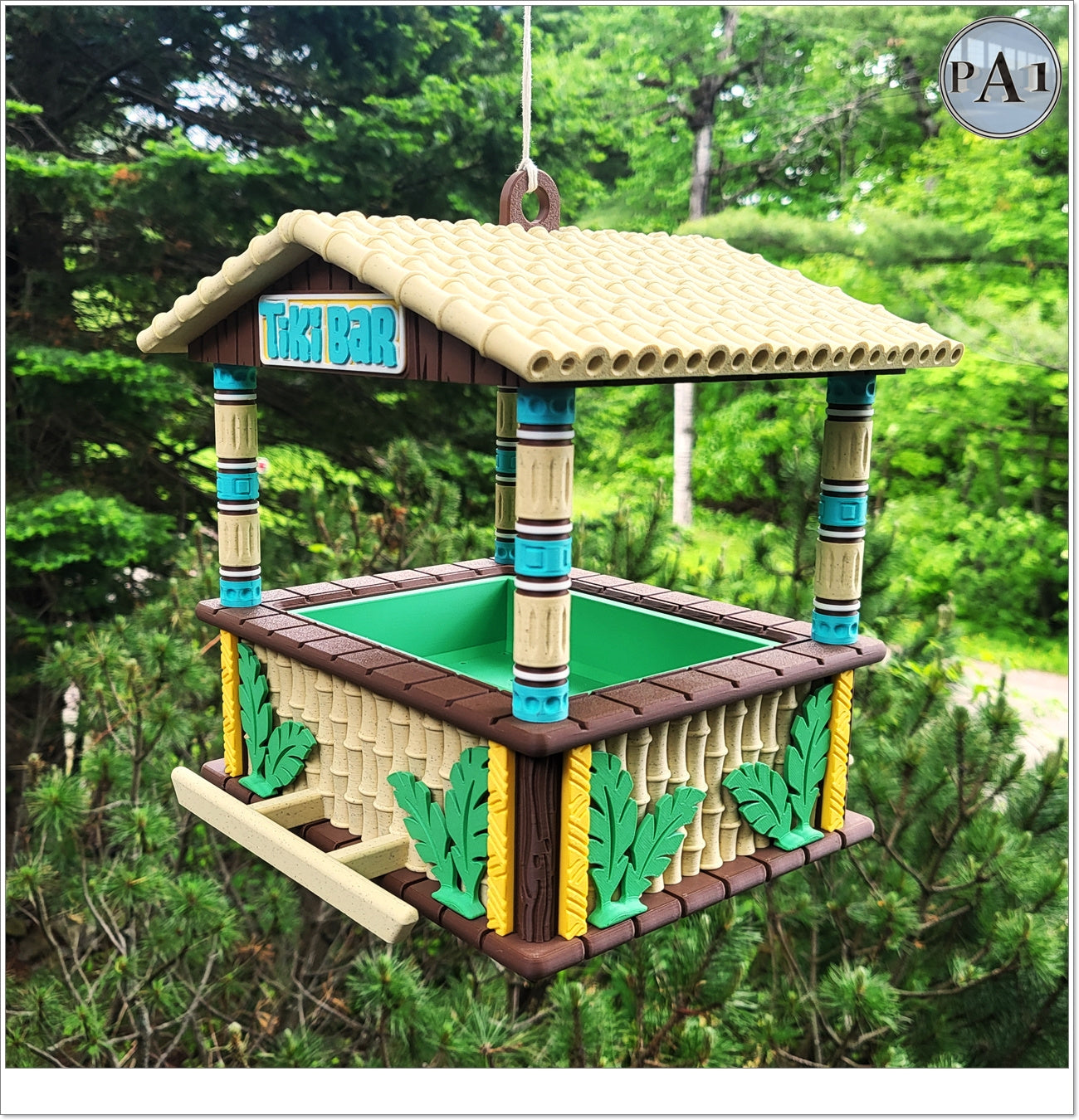 Tiki Bar Bird Feeder