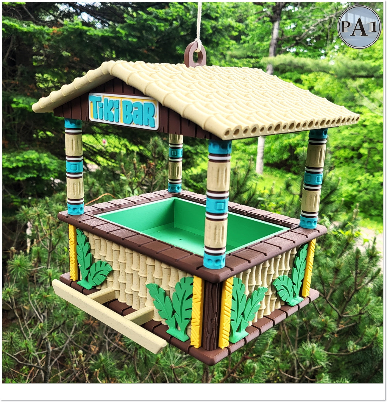 Tiki Bar Bird Feeder