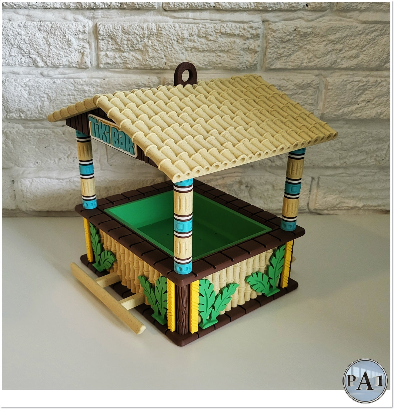 Tiki Bar Bird Feeder