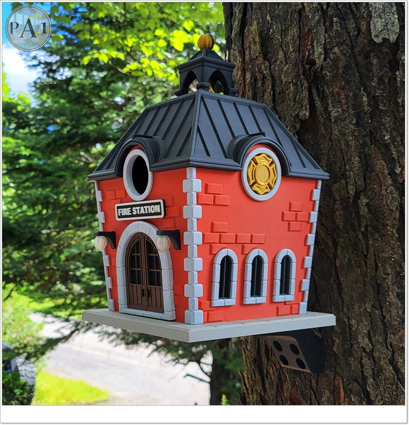 Fire Station Bird House