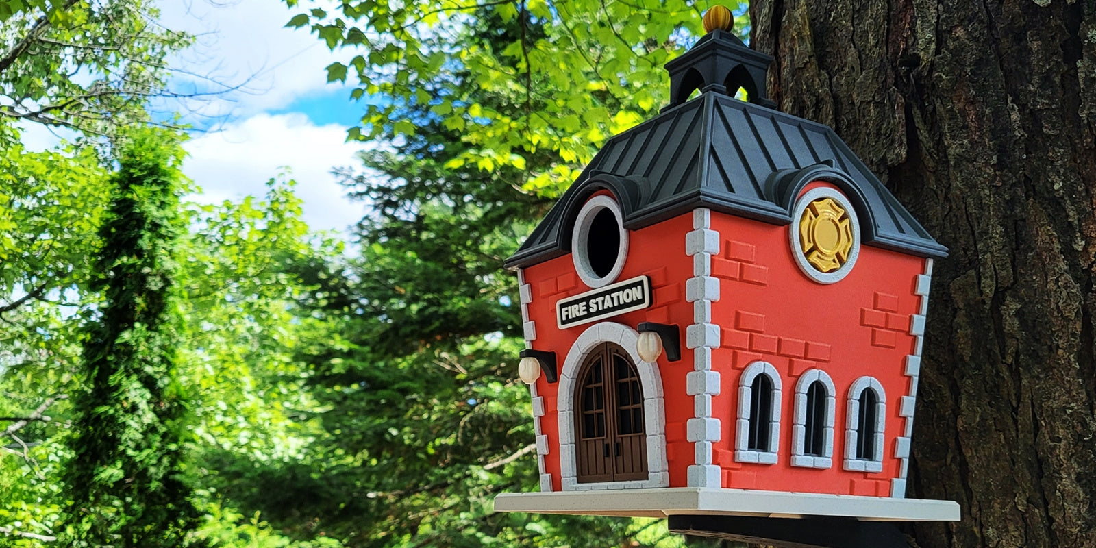 Fire Station Bird House
