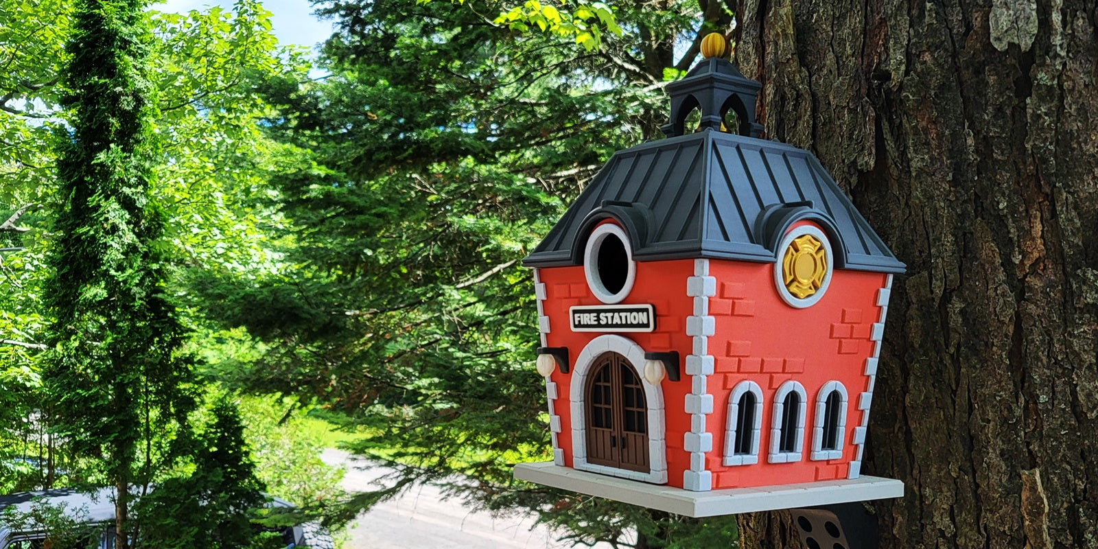 Fire Station Bird House