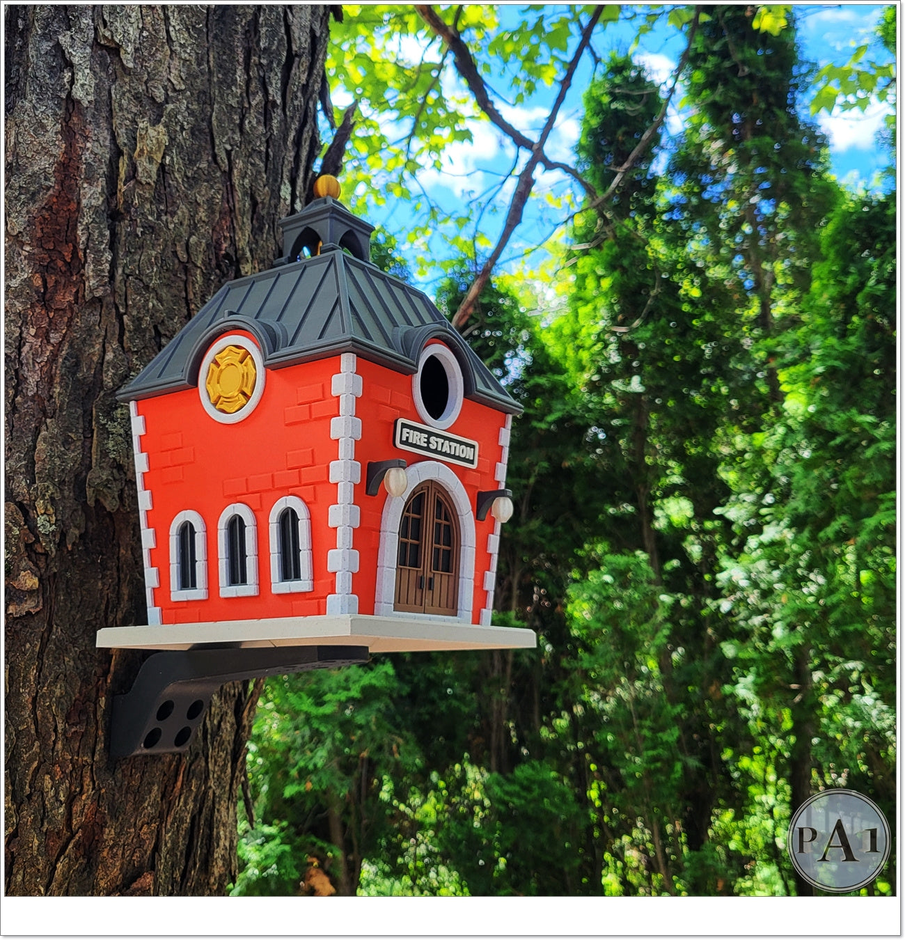 Fire Station Bird House