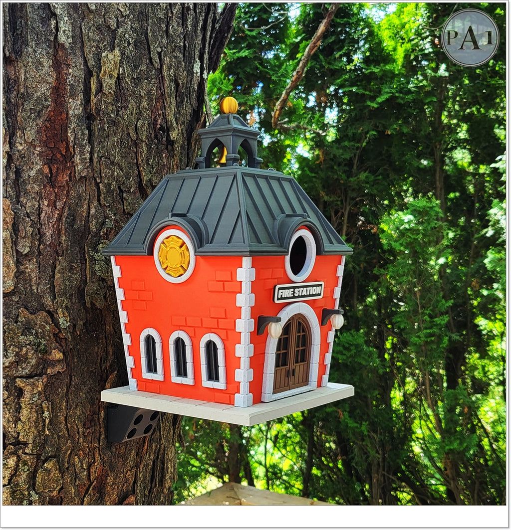 Fire Station Bird House