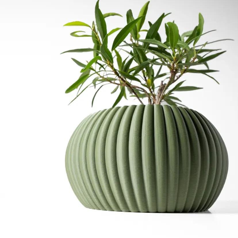 The Roni Planter Pot, Terra de Verdant, Flower Pots, Indoor Planters, 3D Printed Pots,