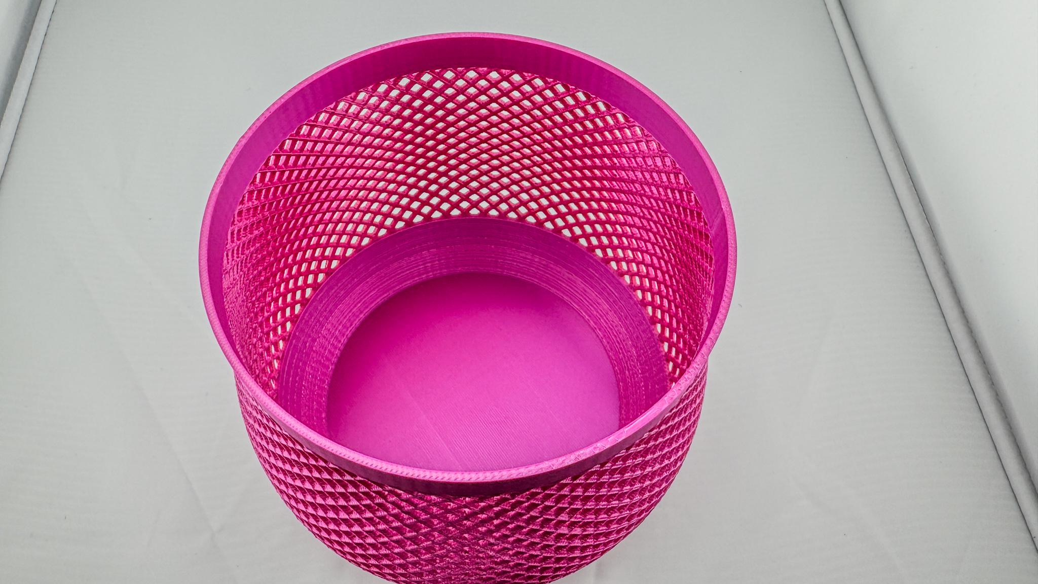 Wide mouth, small mesh Orchid Pot.