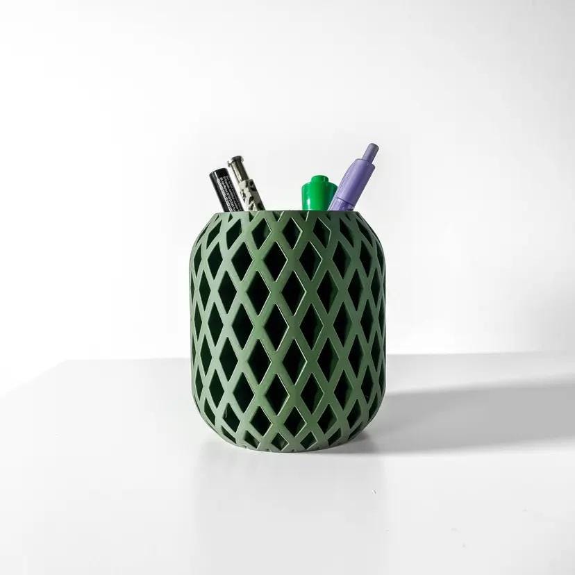 The Atila Pen Holder, Home office, interior design, pencils, pens,  table top, desktop, housewarming, office, organization