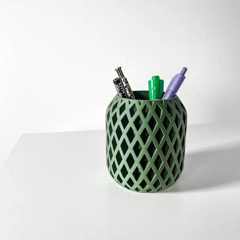 The Atila Pen Holder, Home office, interior design, pencils, pens,  table top, desktop, housewarming, office, organization