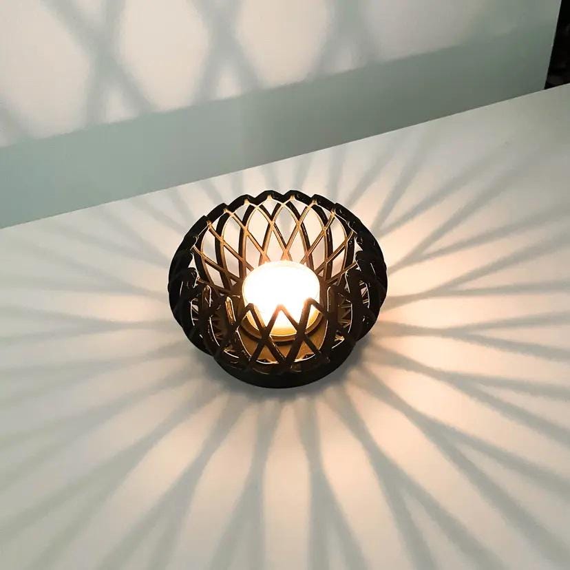 The Javi Candle Holder, Tealight holder, tabletop, decorative, stylish, home decor, modern, fireplace mantle, Candles, lights,