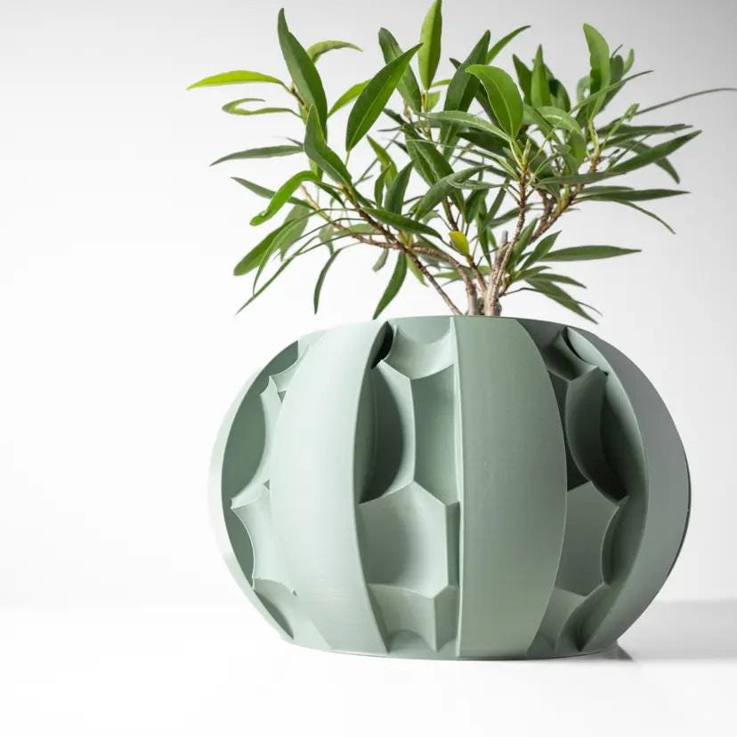 The Erna Planter Pot, Home decor, interior decor, Planter Pot, decorations, flowerpot, vase, tabletop, mantle, housewarming, bookshelf