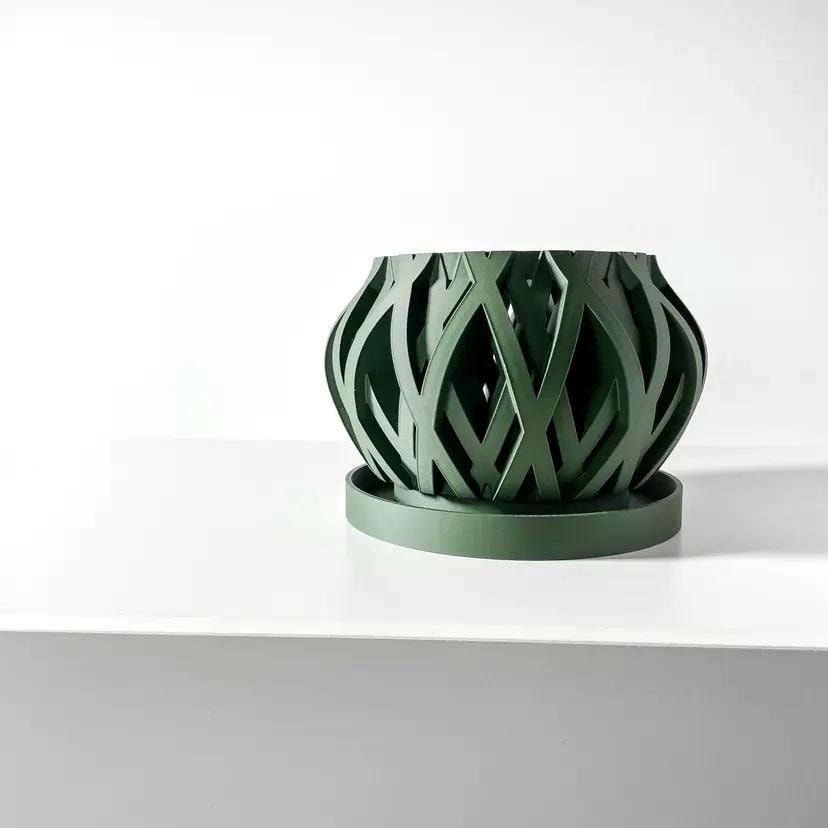 Rimo Orchid Pot, Modern PLA Planter with Drainage