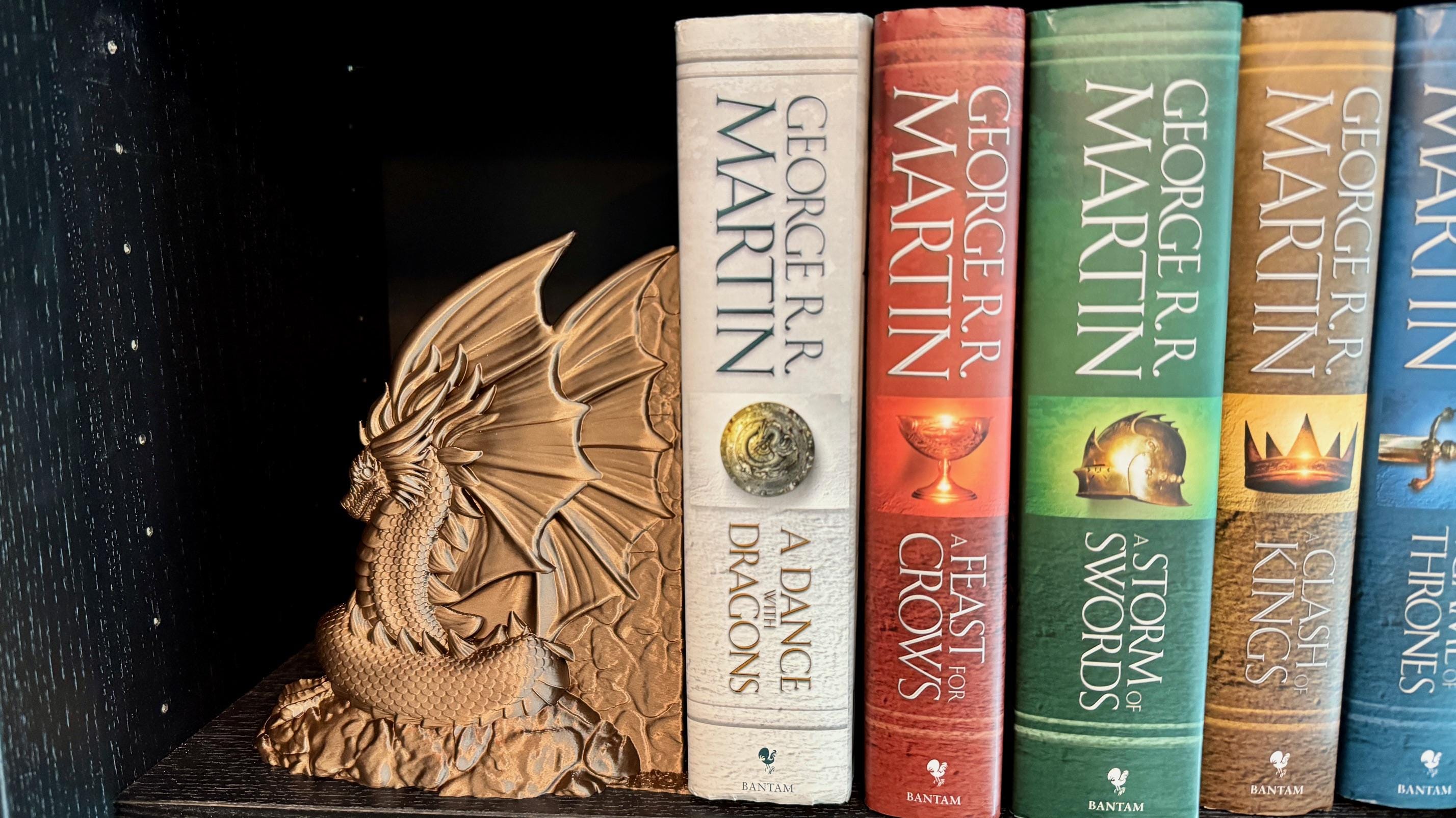 Dragon Bookends, Fantasy Decor, Dragon Lovers, Fantasy Lovers, Craftykid3D
