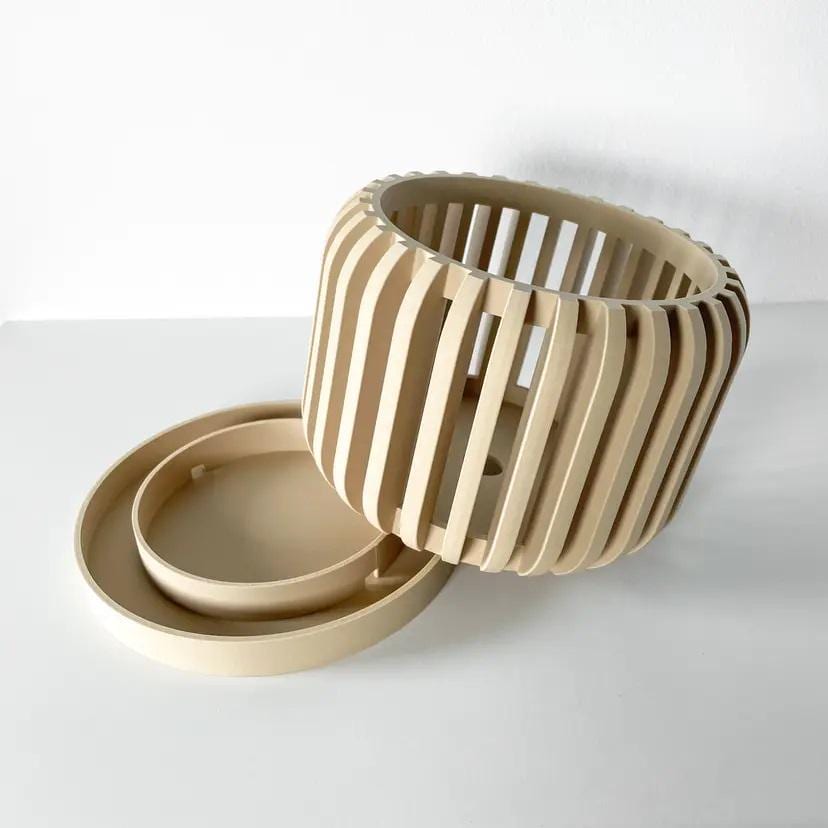 The Alden Orchid Pot, Modern PLA Plastic Planter with Tray