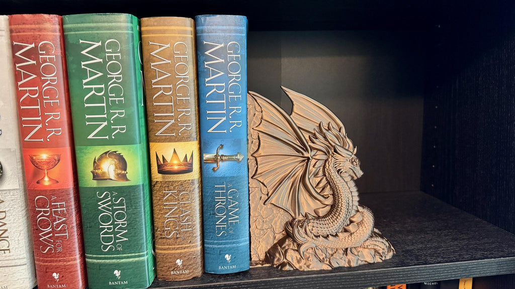 Dragon Bookends, Fantasy Decor, Dragon Lovers, Fantasy Lovers, Craftykid3D
