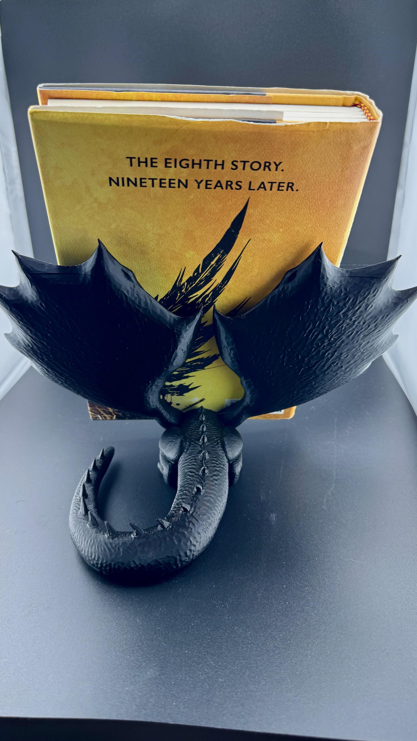 Book Wyrm Display, Scholarly Dragon, Fantasy, Book Lovers, Dragon Theme, Craftykid3D