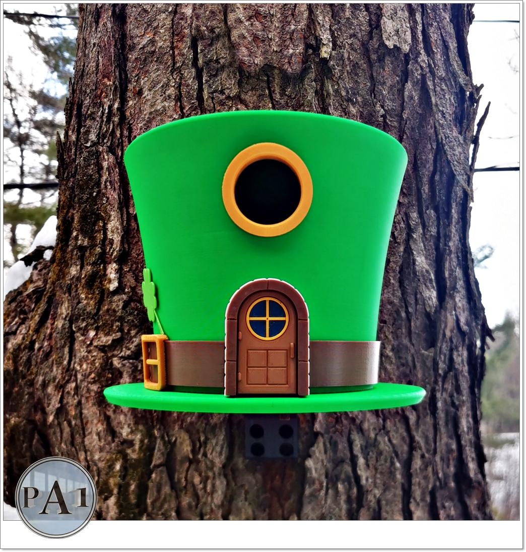 Leprechaun Hat Birdhouse, Birdhouses, The Luck of the Irish