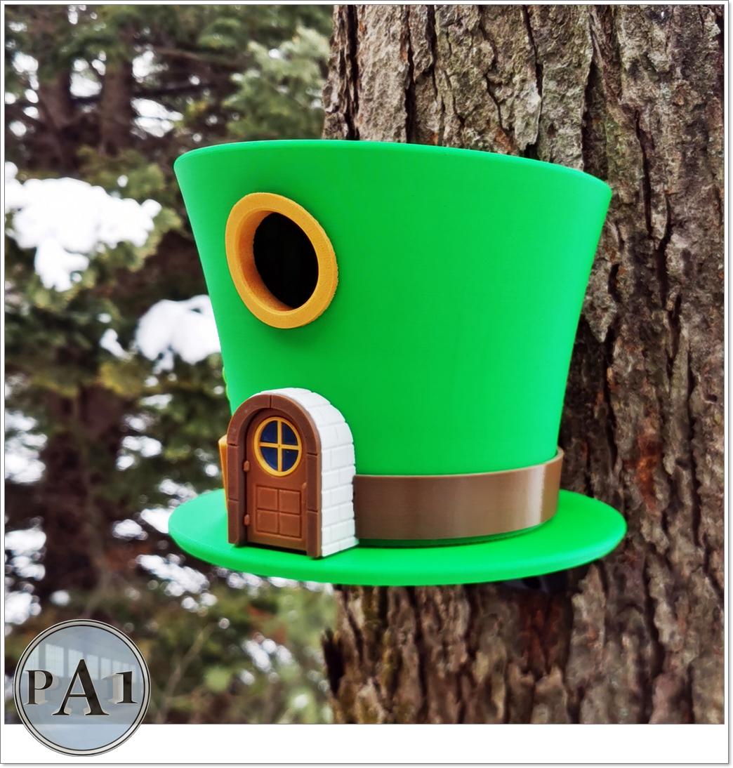Leprechaun Hat Birdhouse, Birdhouses, The Luck of the Irish