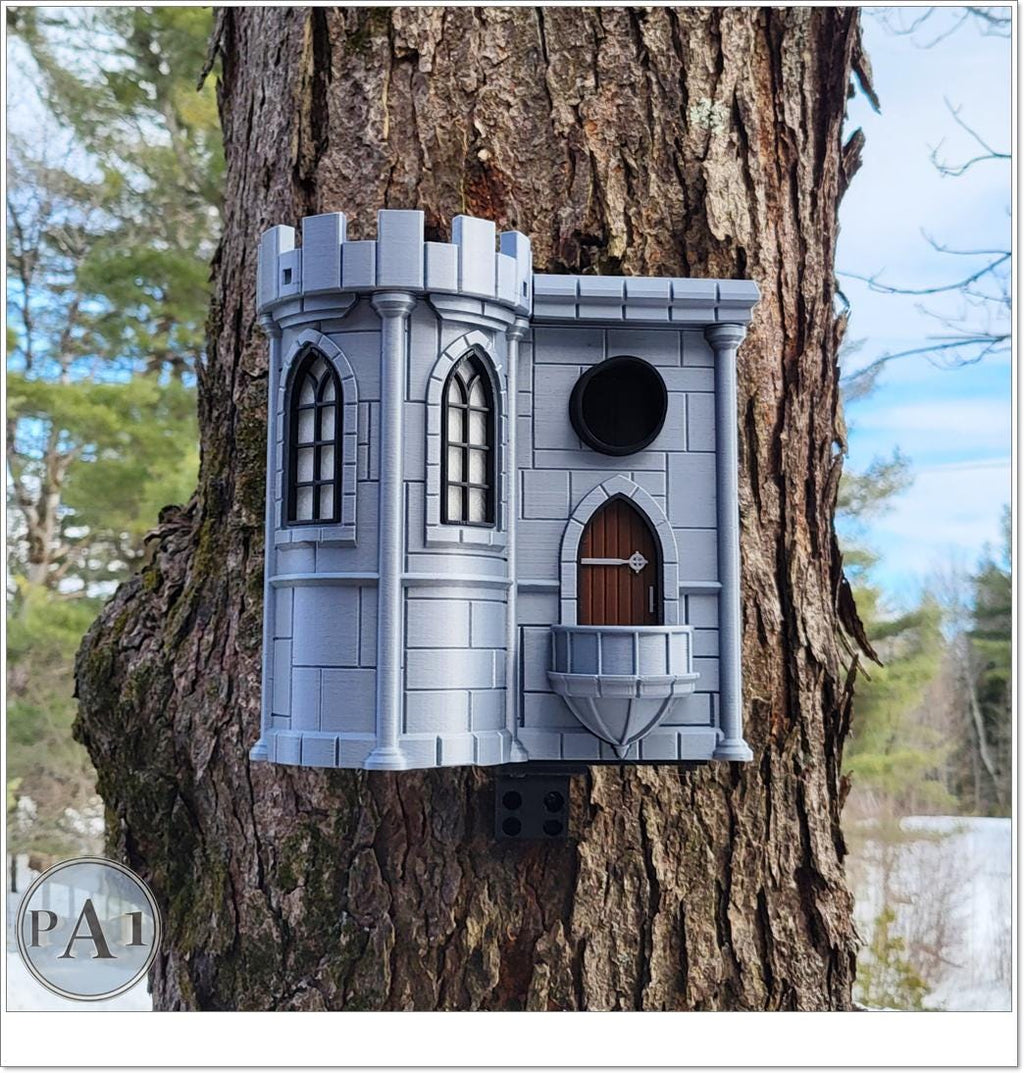 Majestic Castle Birdhouse, Outdoor Garden Decor