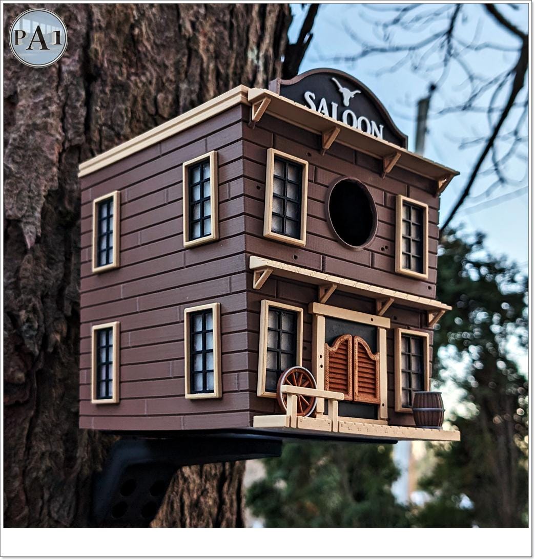 Western Saloon Birdhouse