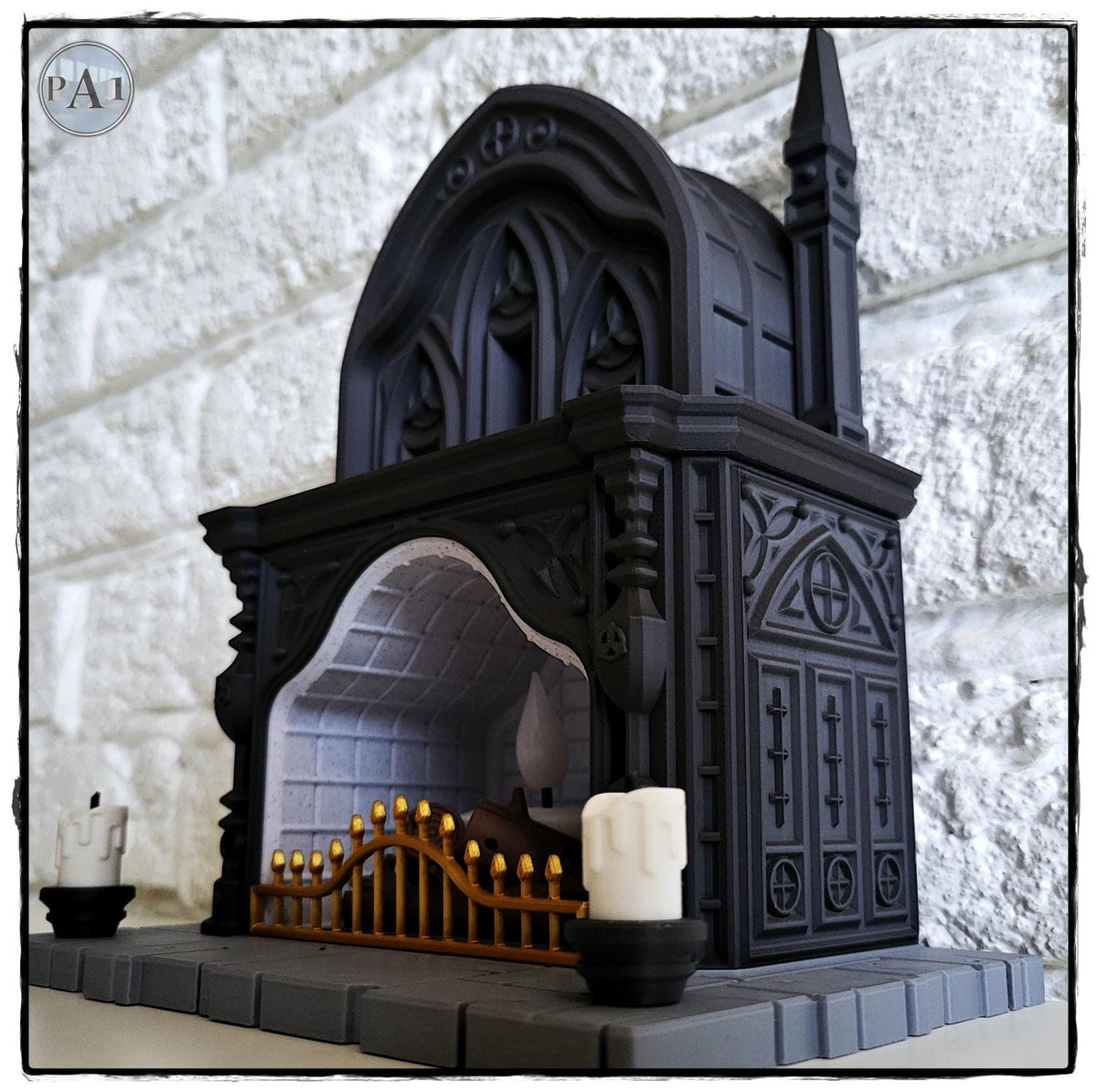 Gothic Tealight Fireplace