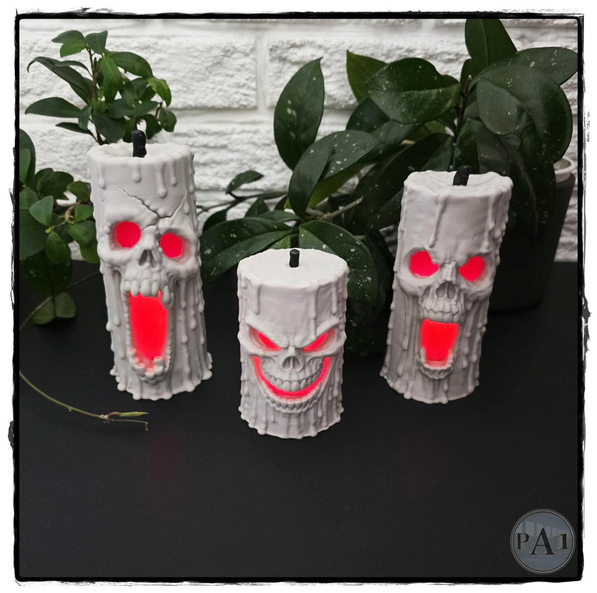 Ash, Dash, and Nash Spooky Candles
