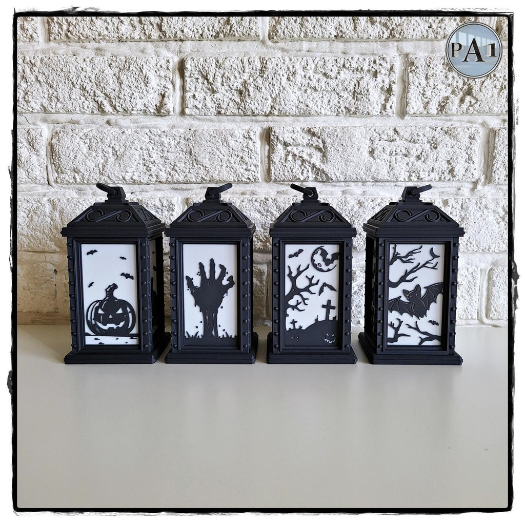 Spooky Halloween Tealight Lanterns