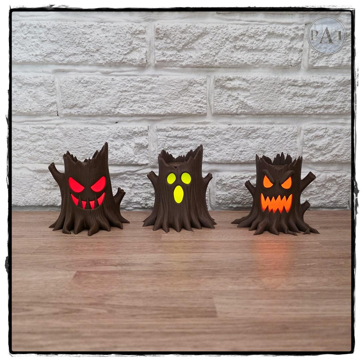 Spooky Stump Tealight Candles
