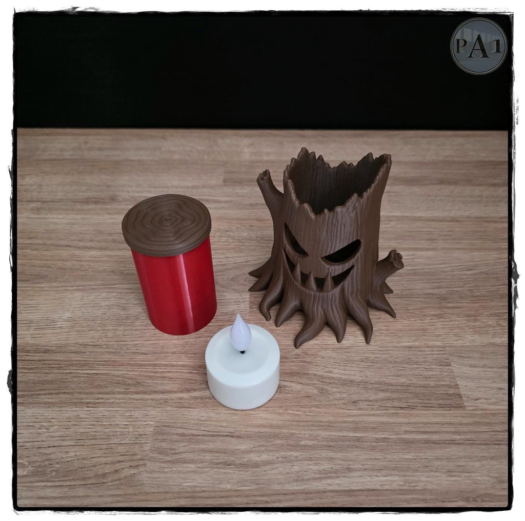 Spooky Stump Tealight Candles